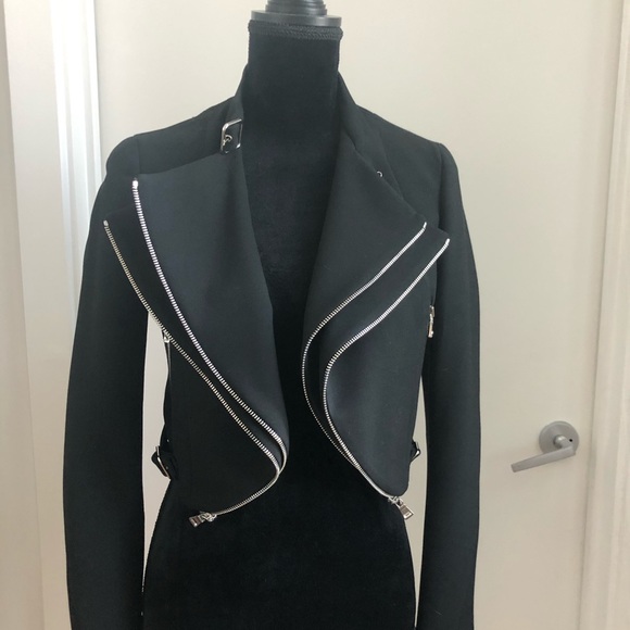 Zara Cropped Jacket with zipper details - Picture 4 of 7